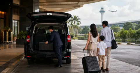 Private transfer from Johor Bahru to Changi Airport with Valetra