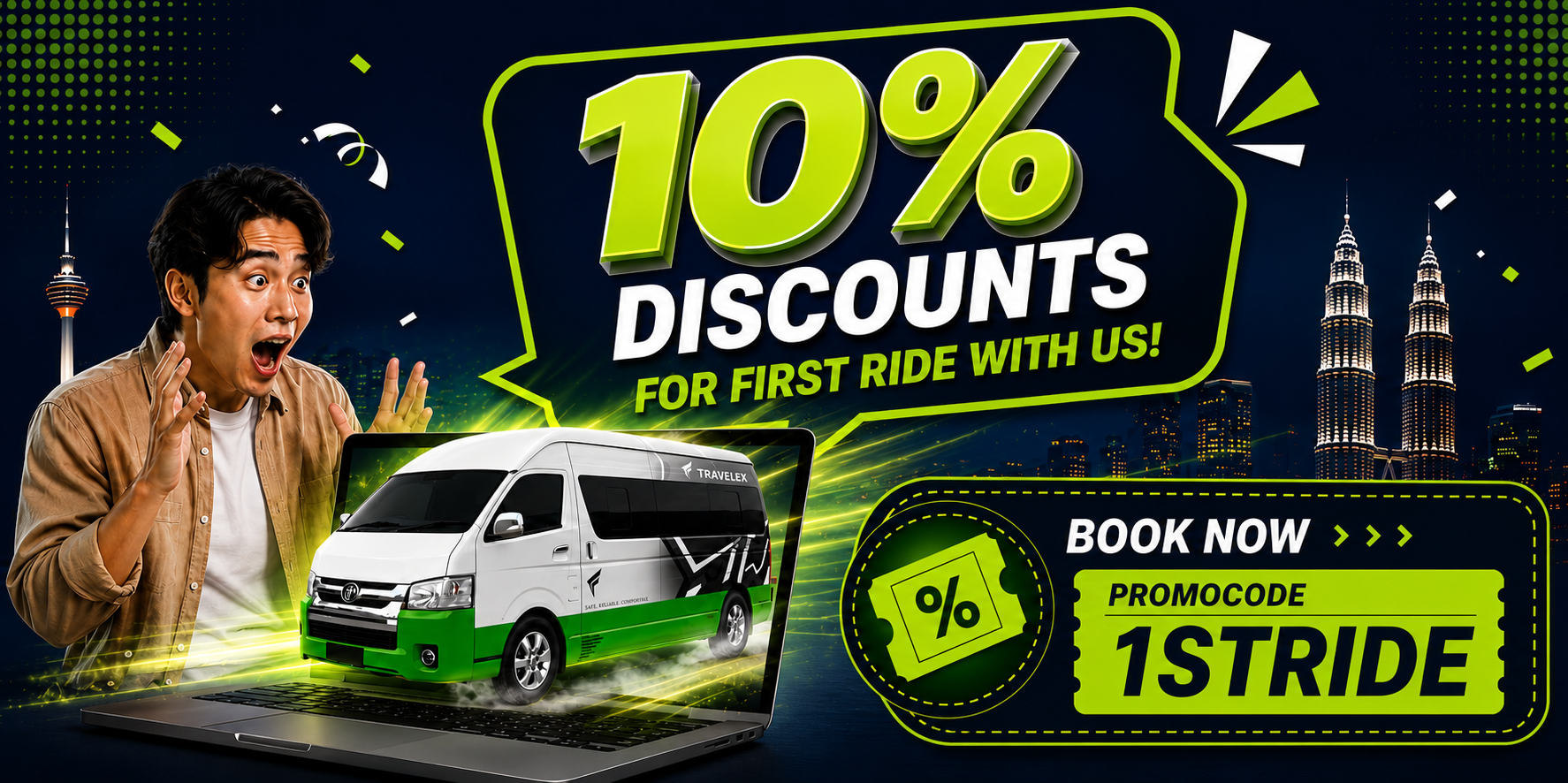 Get 10% OFF Your First Valetra Ride | Use Promo Code 1STRIDE