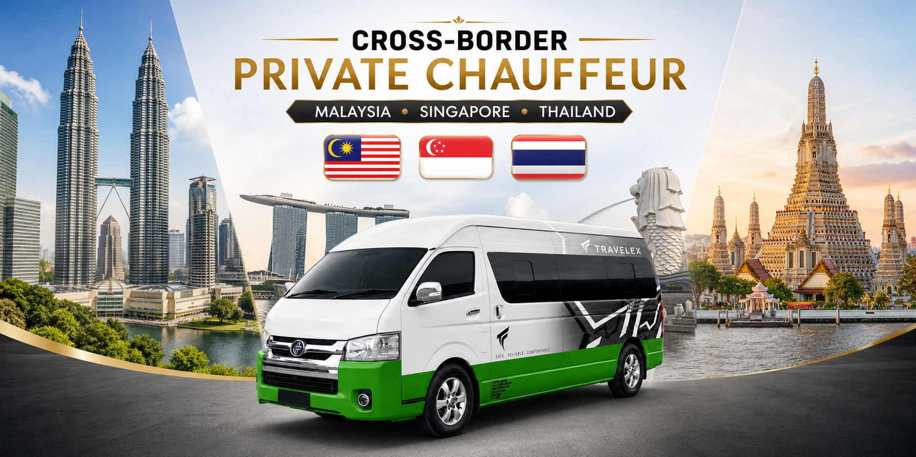 Cross border car with driver