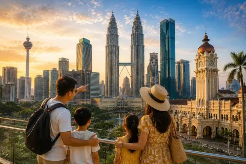 Kuala Lumpur one day itinerary with KLCC heritage and Batu Caves