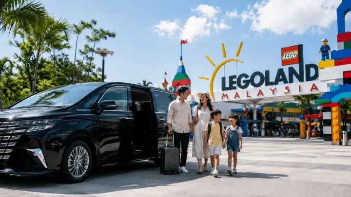 Private transfer from Senai Airport to LEGOLAND Malaysia with Valetra