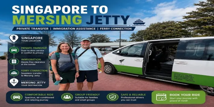 Private transfer from Singapore to Mersing Jetty for island ferry travellers