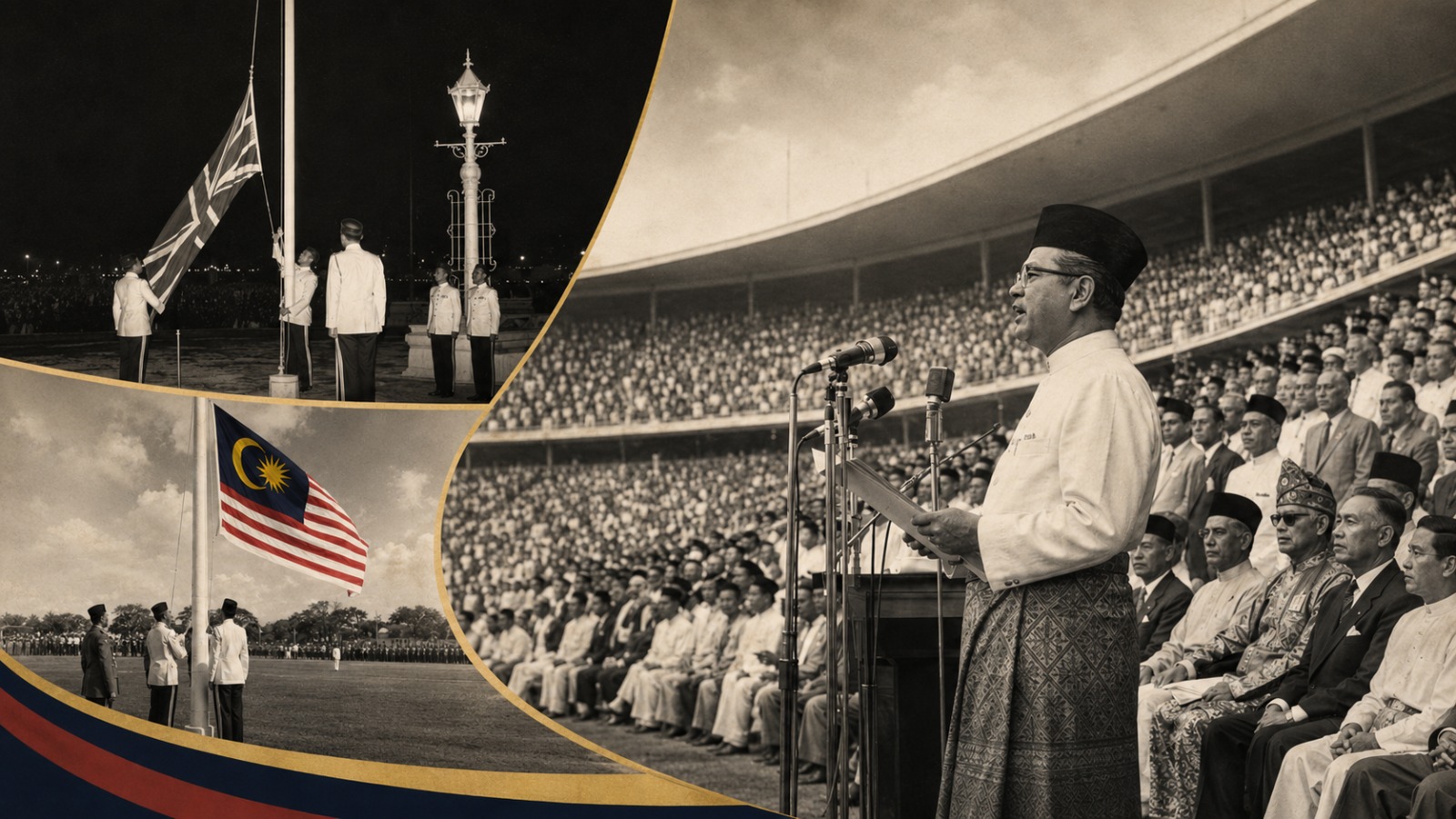 Merdeka proclamation on 31 August 1957